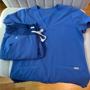 Figs Denim Scrub Set